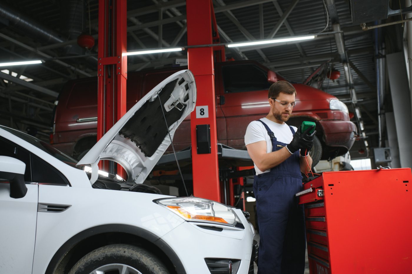 Motor üzerinde mekanik onarım